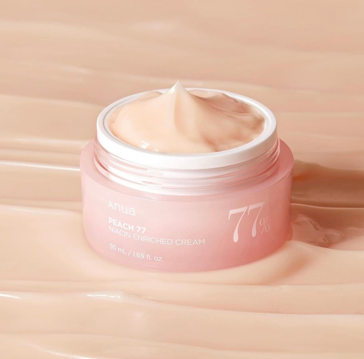 Crème « Peach 77 niacin enriched cream »